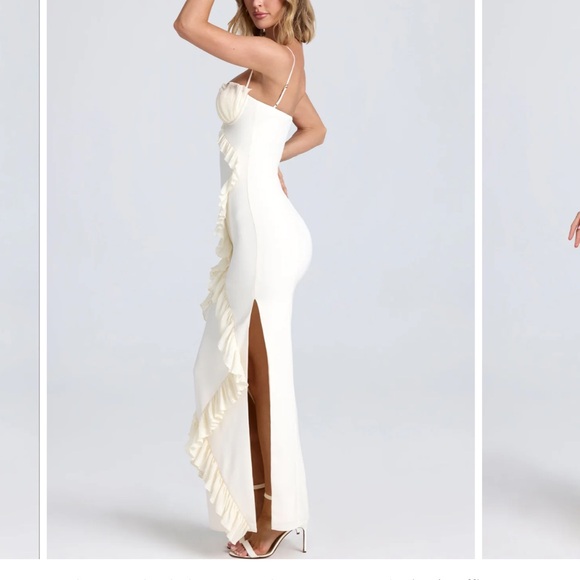 oh polly ruffle trim maxi dress - Picture 3 of 6